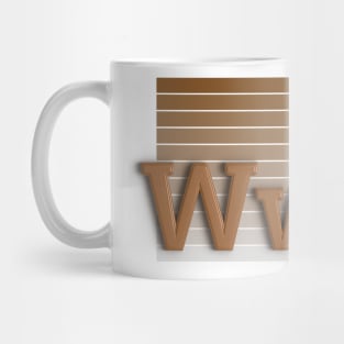 W - letter Mug